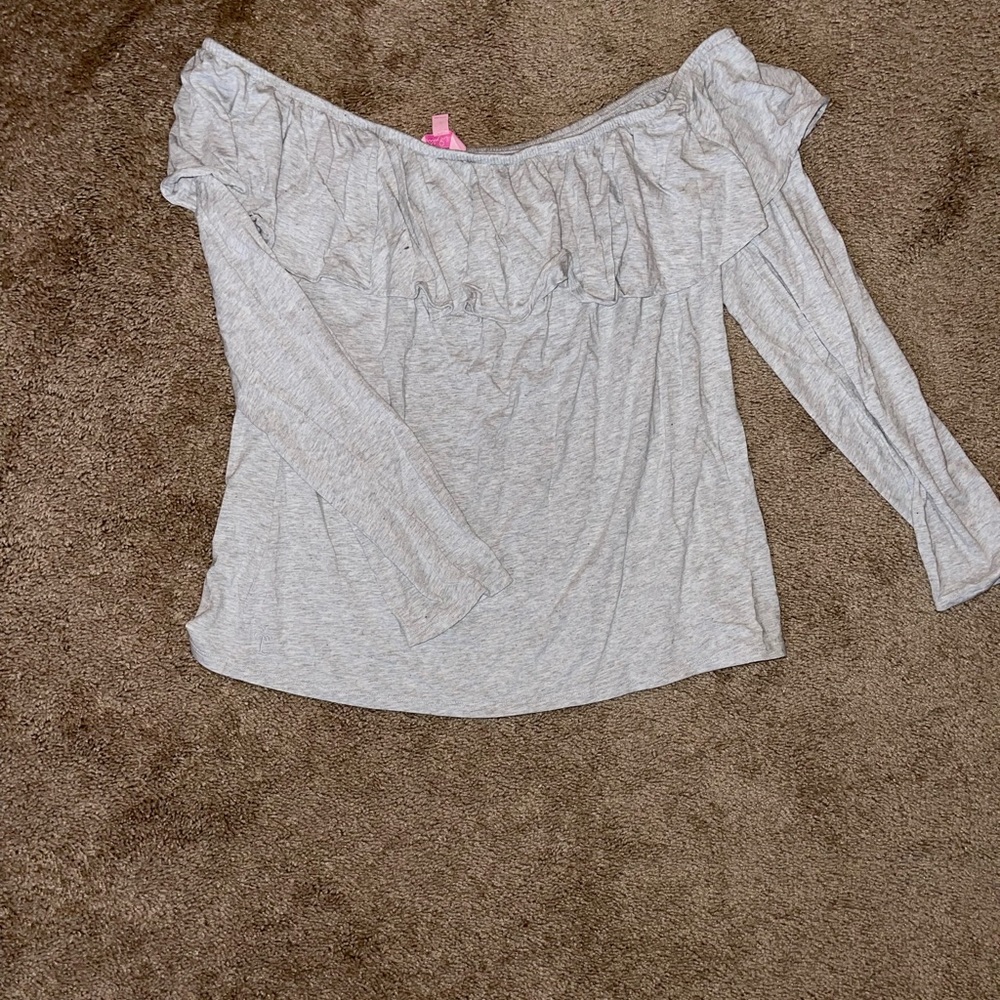 Lily Pulitzer off the shoulder long sleeve top